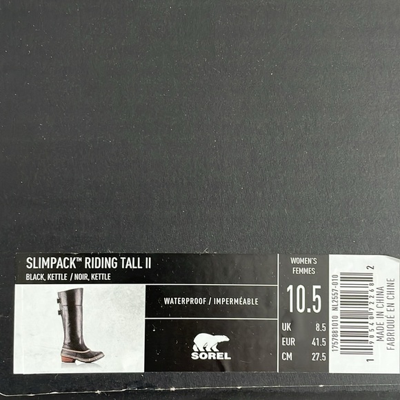 SOREL snow boots Slimpack Tall waterproof Winter Boots US 1… - Picture 7 of 17